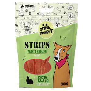 MR.BANDIT STRIPS RABBIT gardums suņiem Truša gaļa 500g